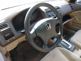 2005 Honda Civic DX White Sedan 1.7L AT #A23735